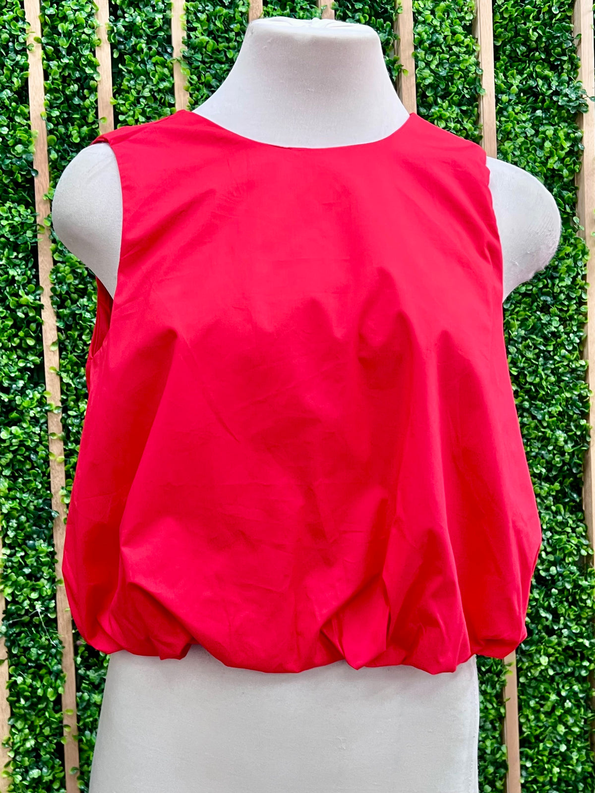 Beautiful Red Bubble Blouse