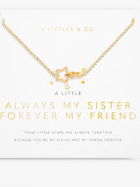 Little Moment  Always My Sister Forever MY Friend Necklace