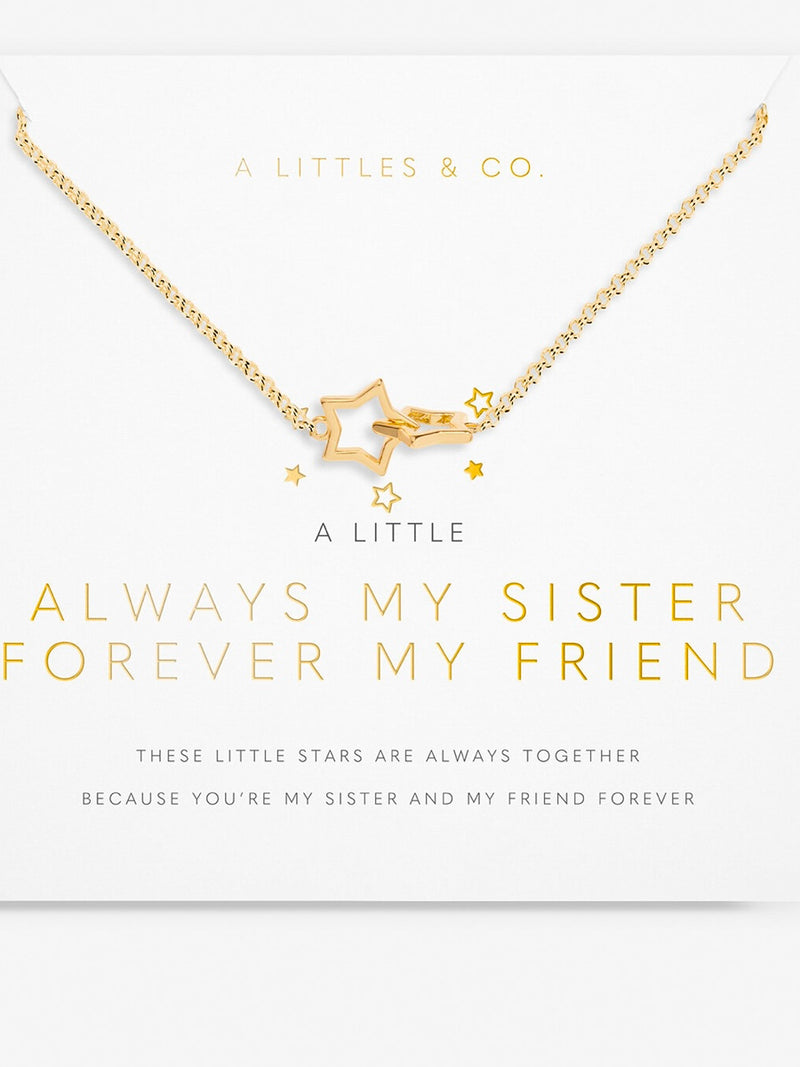 Little Moment  Always My Sister Forever MY Friend Necklace