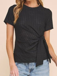 Asymmetrical Side Knot Top