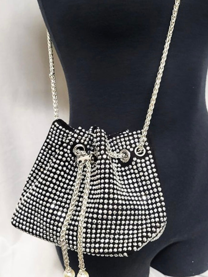 Stone Crossbody Bucket Bag