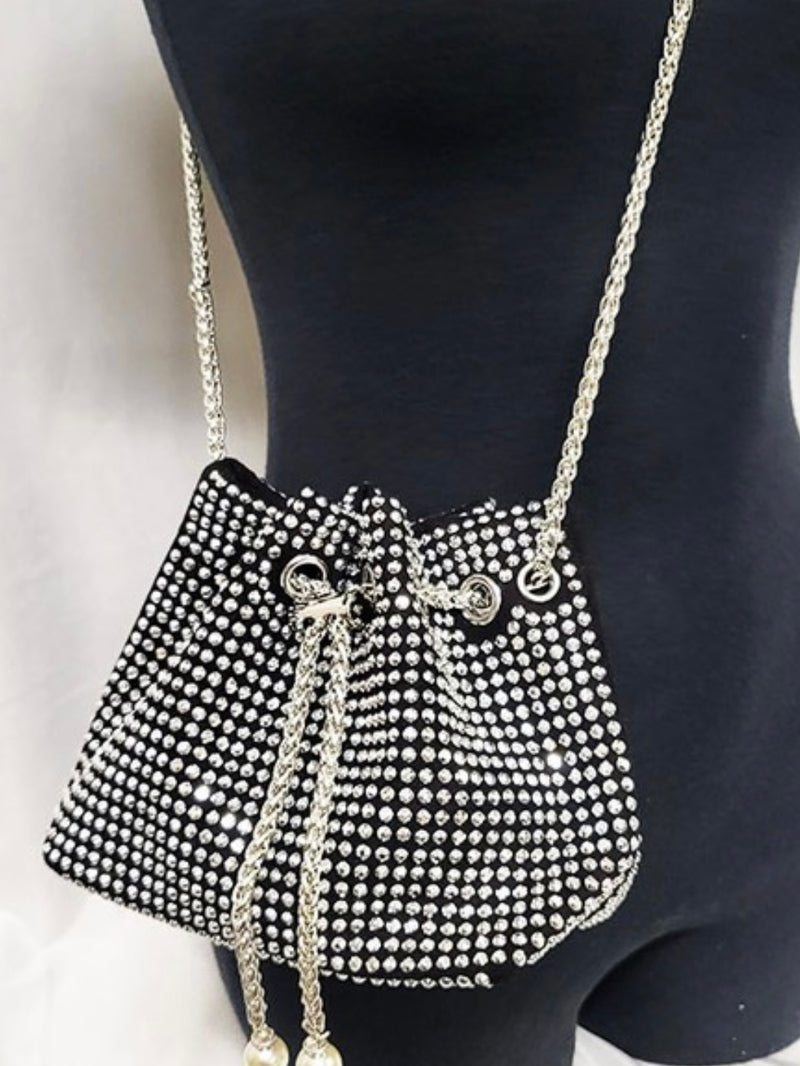 Stone Crossbody Bucket Bag