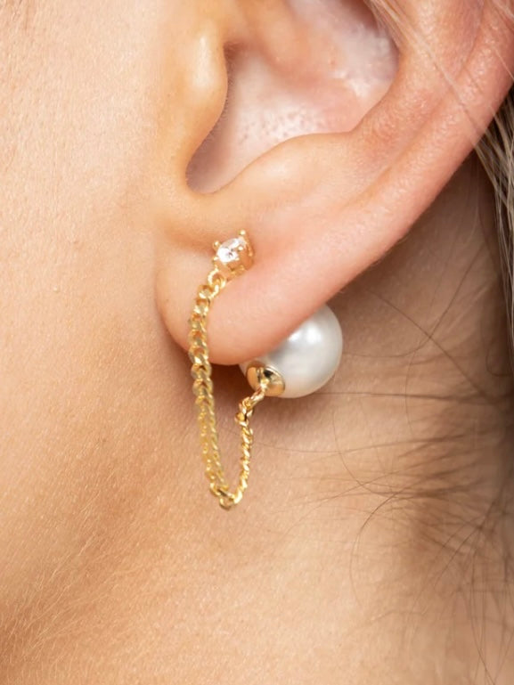 SJ June Pearl Stud Earring