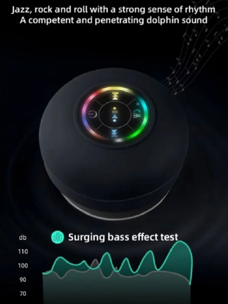Portable Bathroom Bluetooth Led Speaker