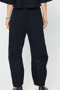 Beautiful Eyelet Barrel Pants