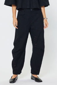 Beautiful Eyelet Barrel Pants