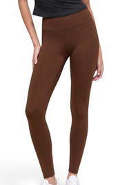 Chocolate Brown High-Rise Performance Leggings