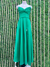 Beautiful Front Twist Strapless Formal Dress