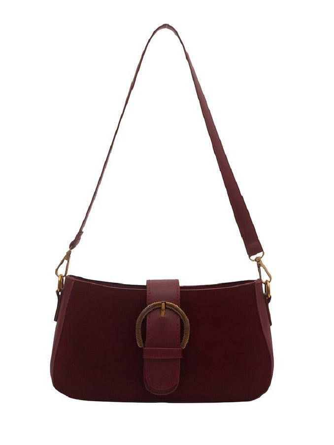 Vintage Buckle Shoulder Bag