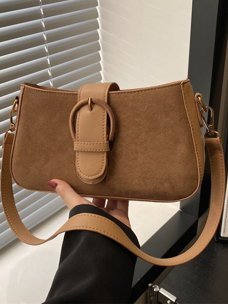Vintage Buckle Shoulder Bag