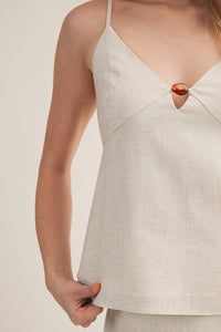Linen Marbled Bead Cami