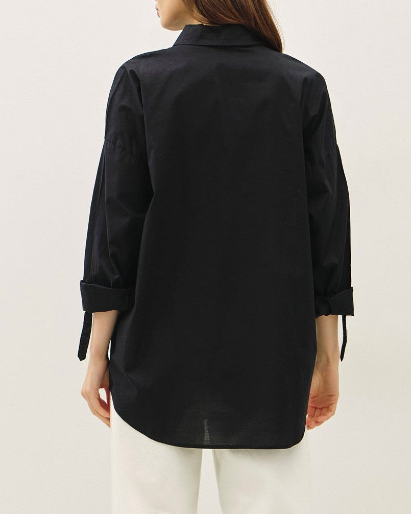 Crisp Oversized Basic Cotton Shirt