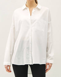 Crisp Oversized Basic Cotton Shirt