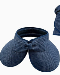 Wide Brim Foldable Straw Visor