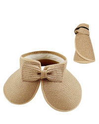 Wide Brim Foldable Straw Visor