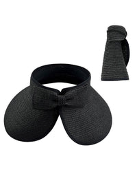 Wide Brim Foldable Straw Visor