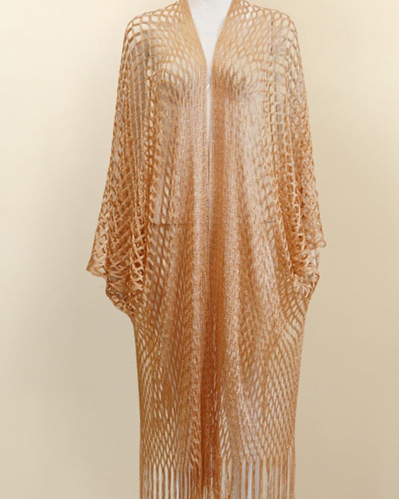 Sheer Beach Cover Up Swimwear Poncho