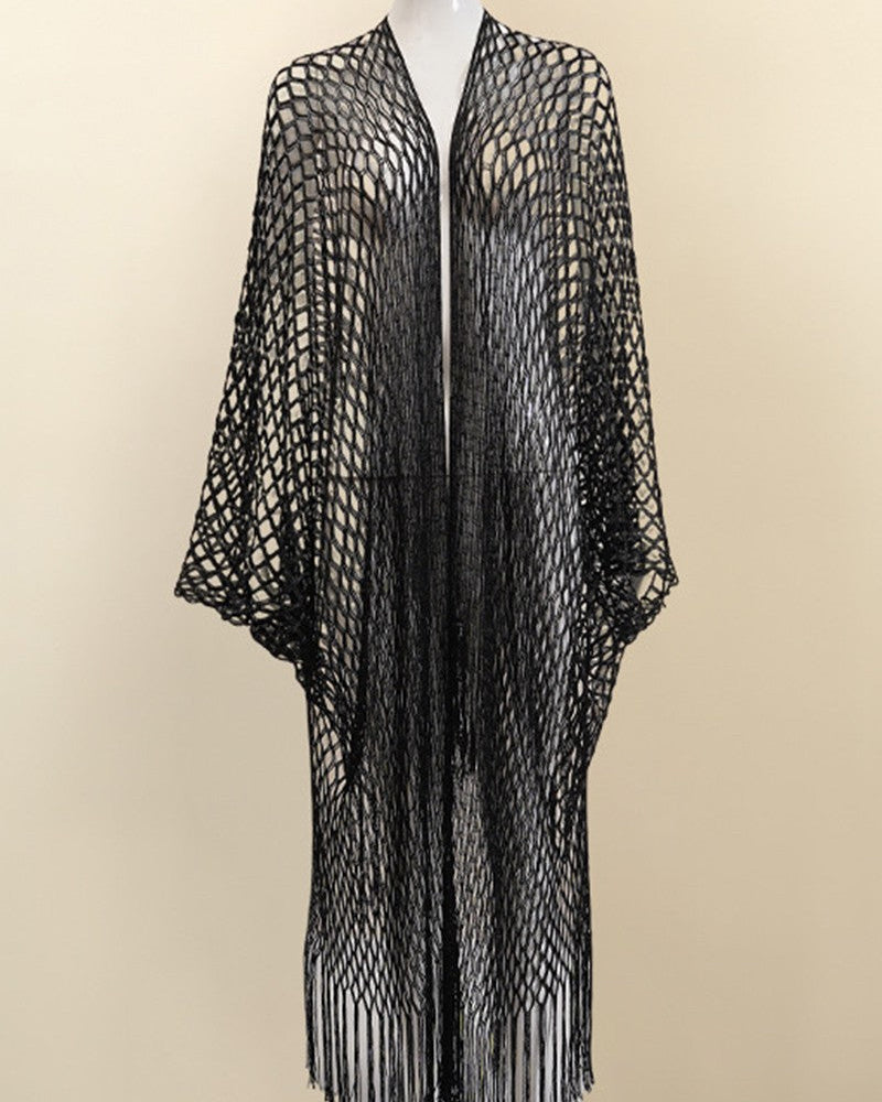 Sheer Beach Cover Up Swimwear Poncho