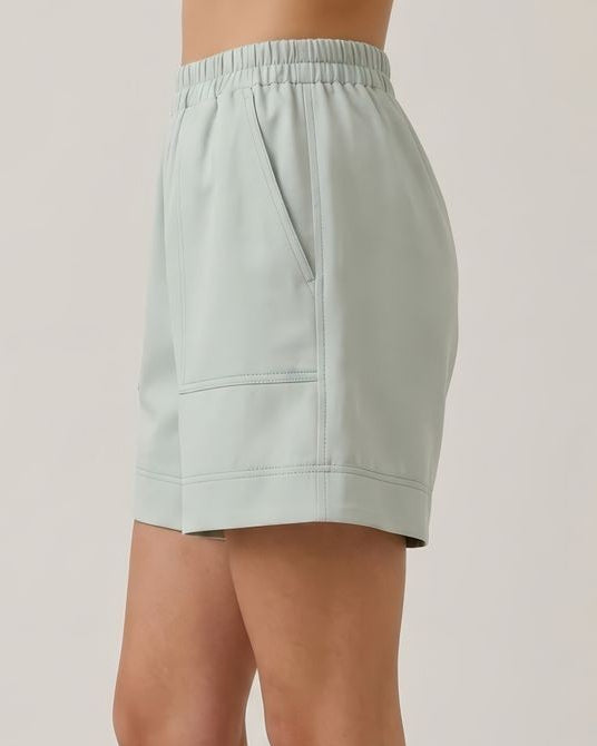 High Waist Front Pocket Bermuda