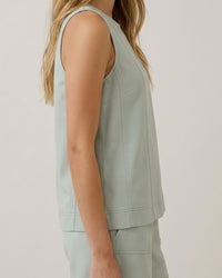 High Neck Sleeveless Top