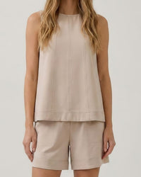 High Neck Sleeveless Top