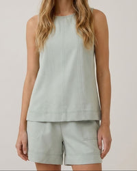 High Neck Sleeveless Top