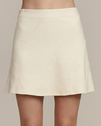 Panelled Modal Jersey Skater Skirt