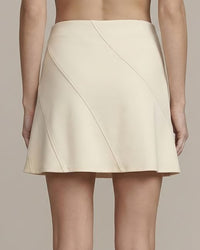 Panelled Modal Jersey Skater Skirt