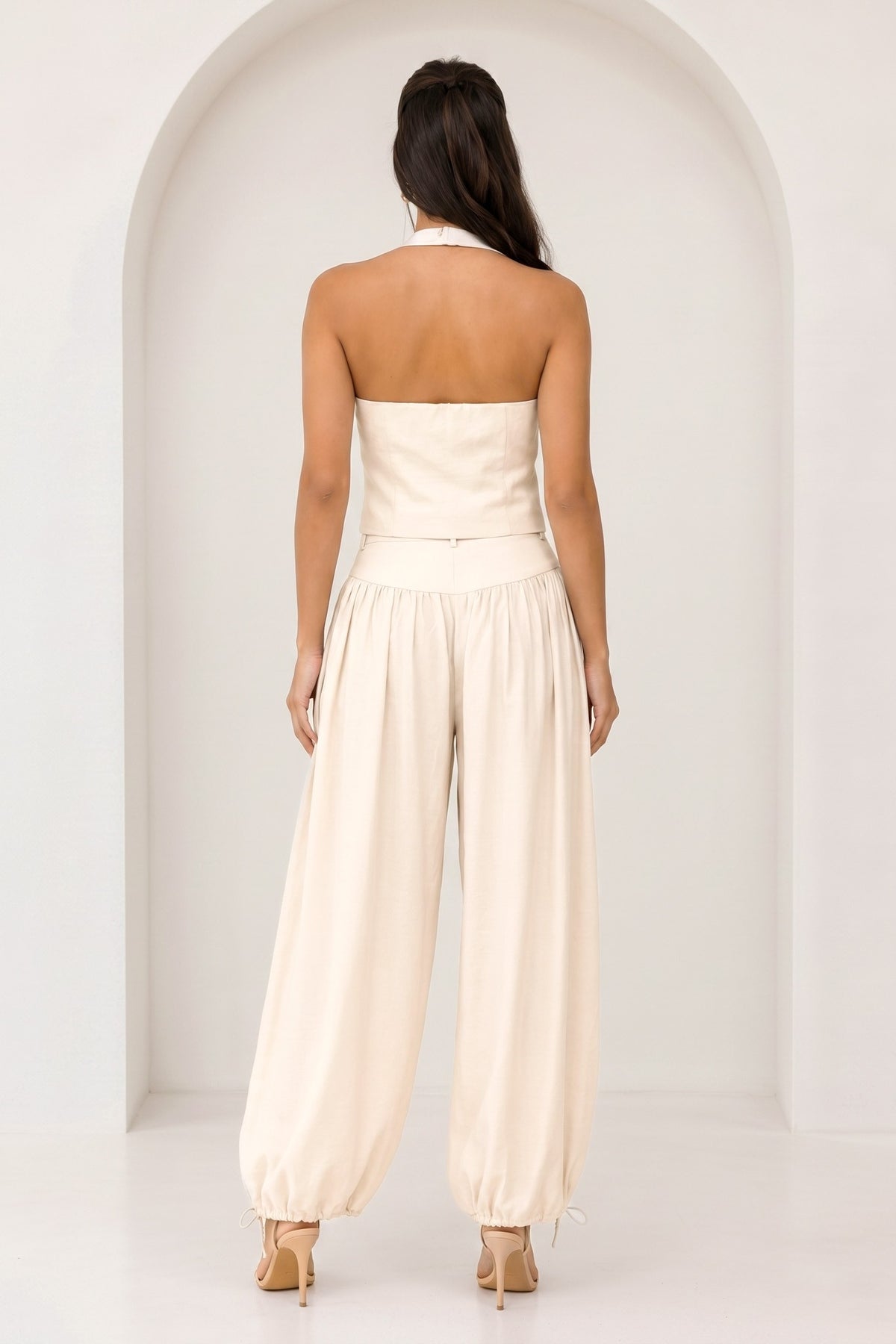 Ivory Halter Vest Top