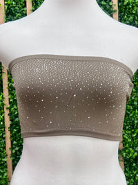 Seamless Sparkly Rhinestone Tube Top