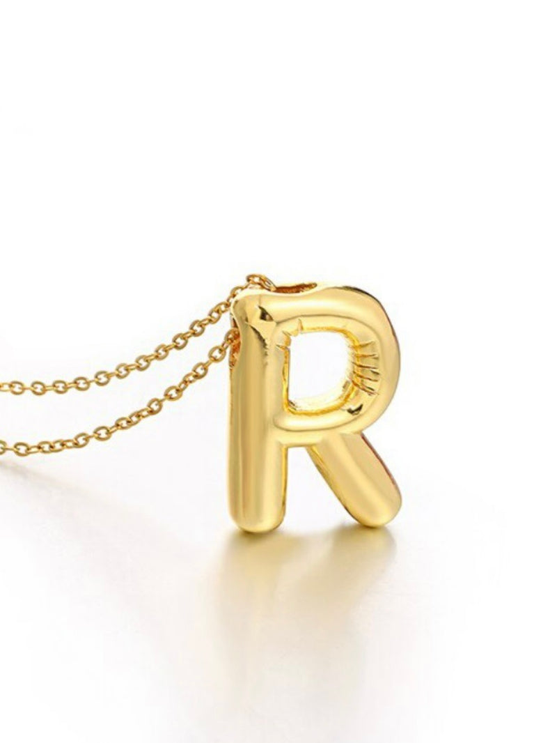 Bubble Balloon Initial Necklace