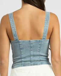 LAce Up Cargo Denim Corset