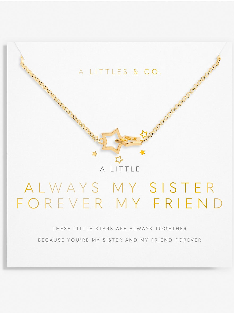 Little Moment  Always My Sister Forever MY Friend Necklace