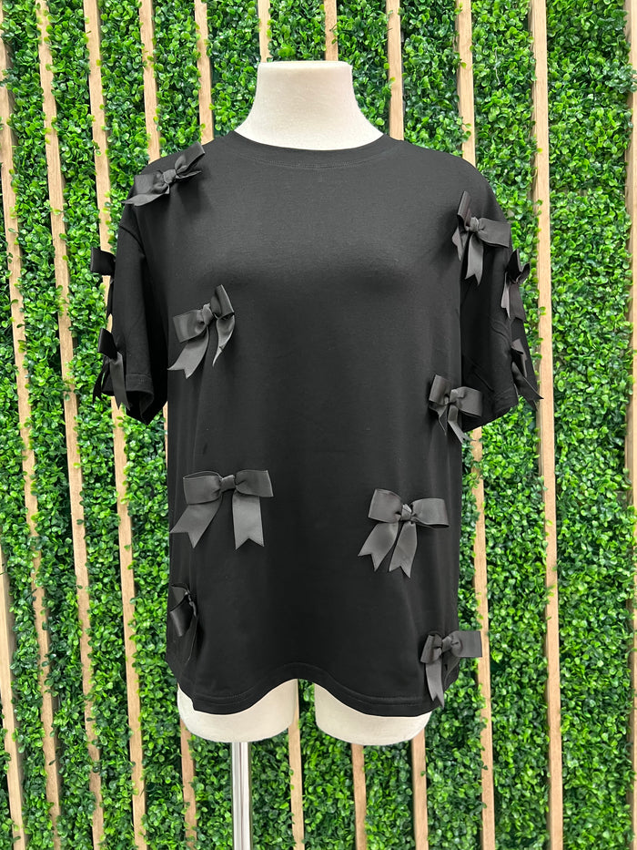 Black Bow Blouse