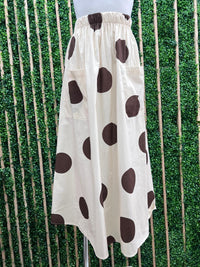 Polka Dot Midi Skirt