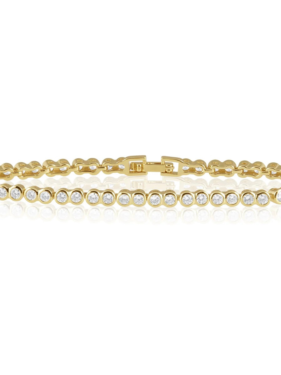 SJ Bezel Tennis Bracelet