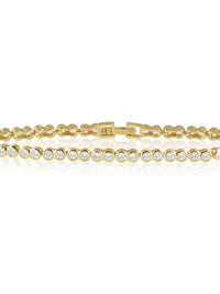 SJ Bezel Tennis Bracelet