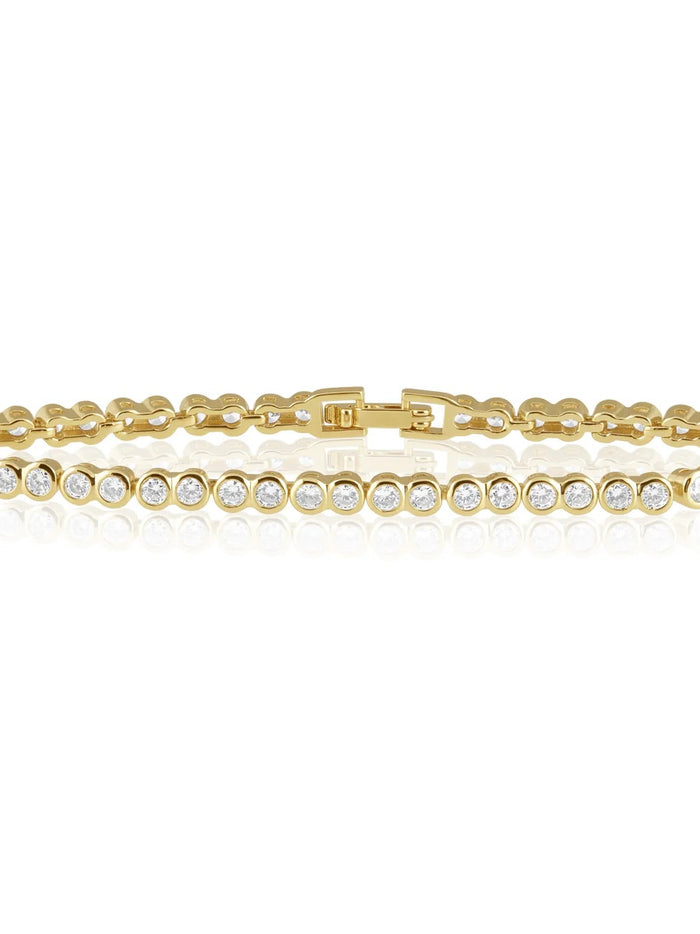 SJ Bezel Tennis Bracelet