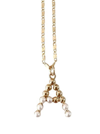 Kaleigh Pearl Initial / Mojogram Necklace