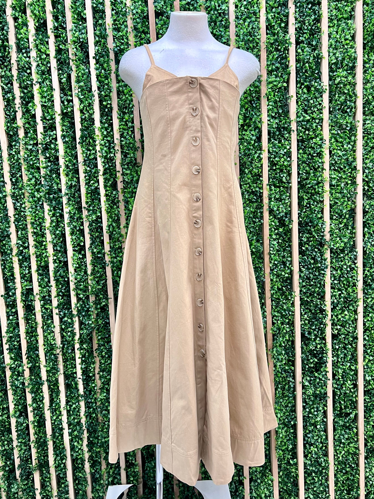 Exquisite Camel Midi Dress