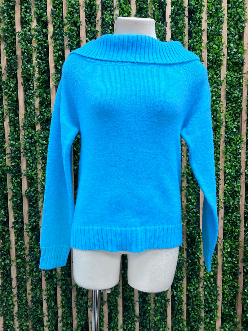 Off Shoulder Knit Sweater