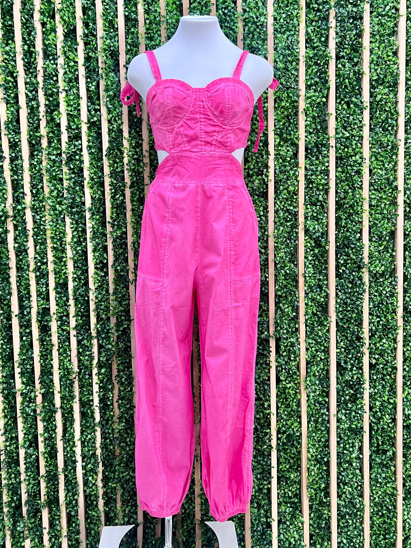 Bustier Cutout Jumpsuit