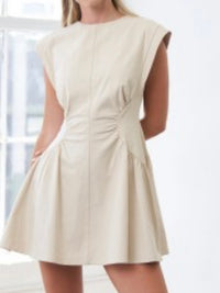 Structured Ruched Side Short Dress