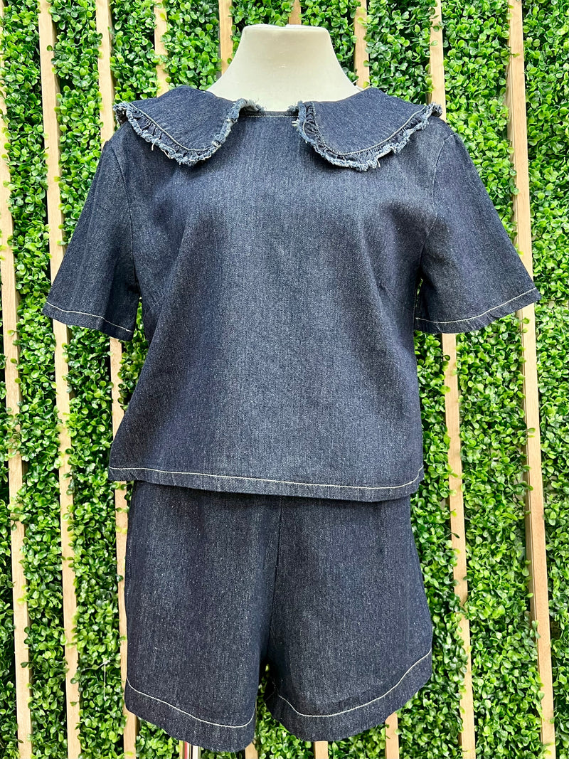 Dark Denim Short Pant