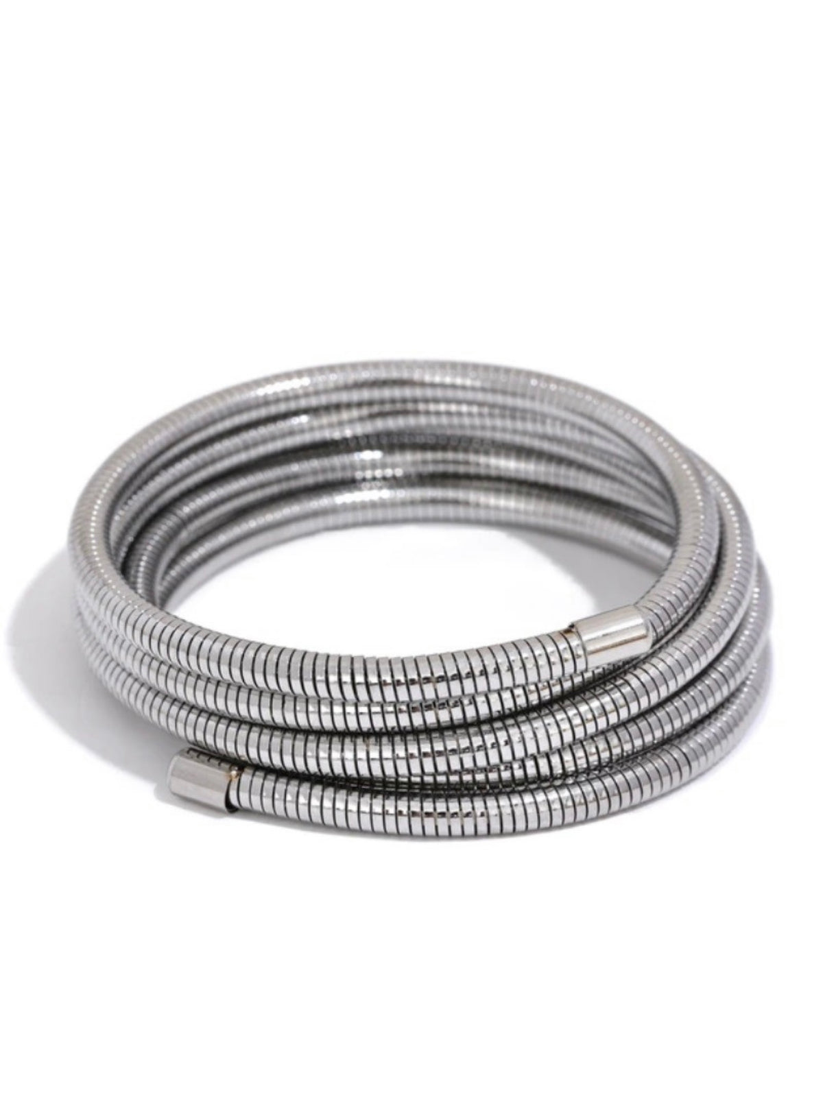 Cobra Stainless Steel Stackable Wrap Arm Bracelet