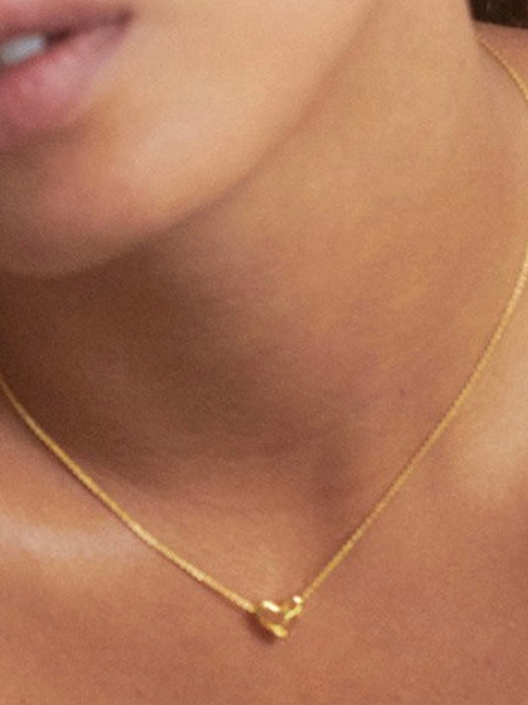 Puffy Deco Heart Charm Necklace