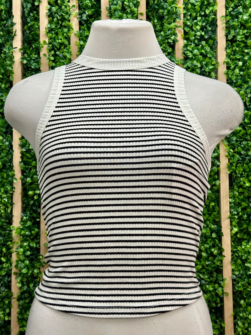 Striped Heavy Rib Tank Top