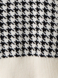 IVory Houndstooth Vest