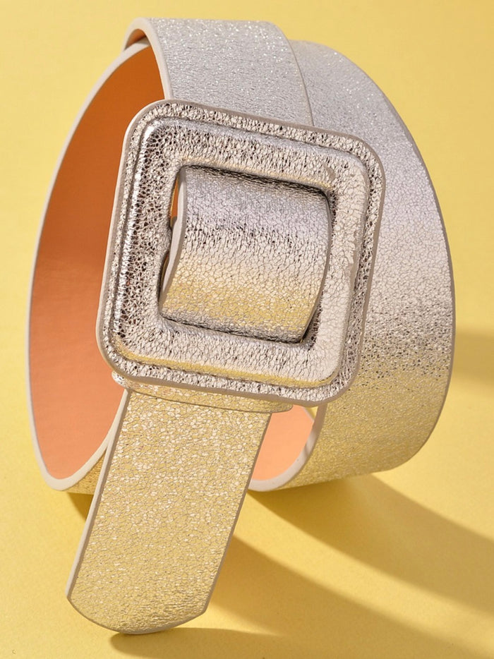 Glitter Foil Square Belt