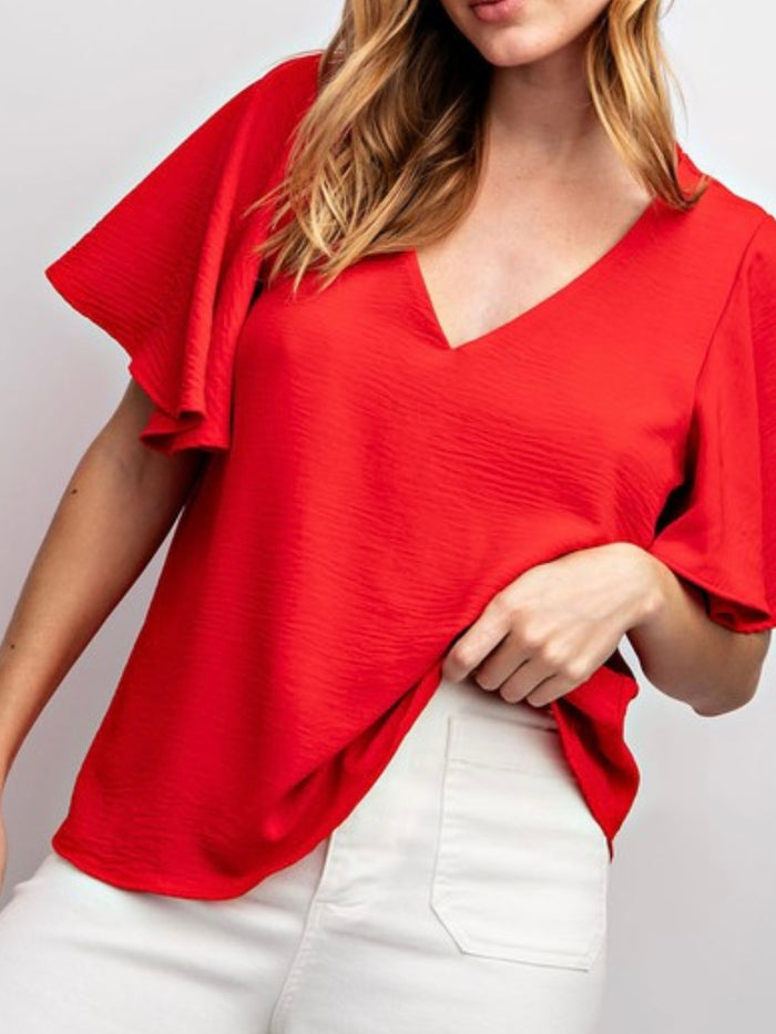 Tomato Cape Sleeve Blouse